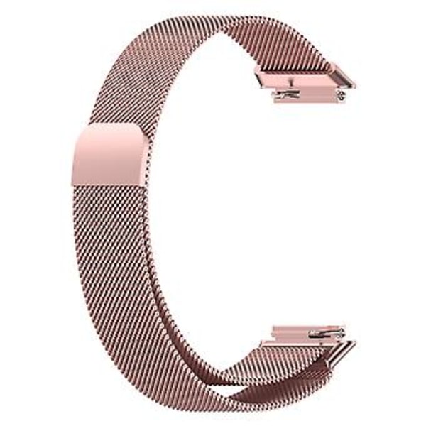 Milan Metall Magnetisk Klokkearmbånd For Huawei Band 7 / 7 NFC (Rose Pink)