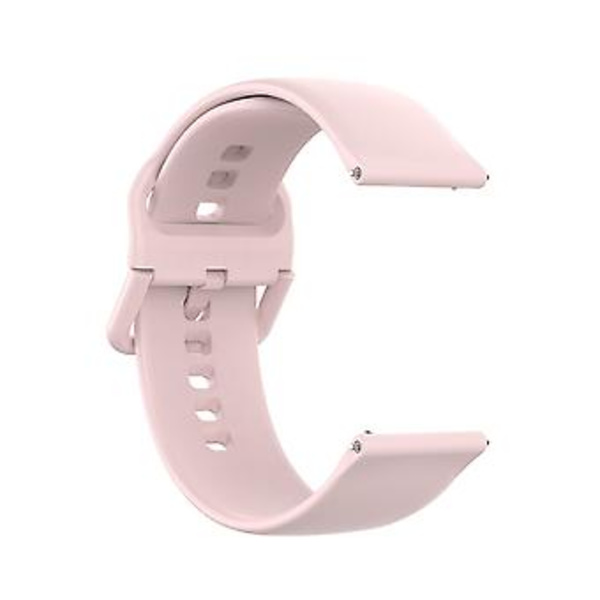 23mm Färgad Spänne Silikon Armband Klockband för Fitbit Versa 2 / Versa / Versa Lite / Blaze, Storlek: S (Rosa)