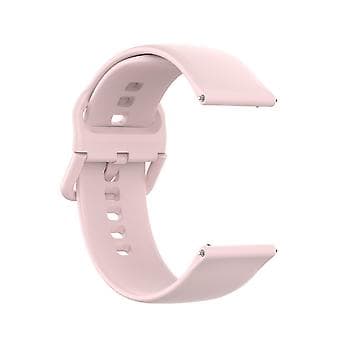 23mm Farvet Spænde Silikon Armbåndsurrem til Fitbit Versa 2 / Versa / Versa Lite / Blaze, Størrelse: S (Pink)