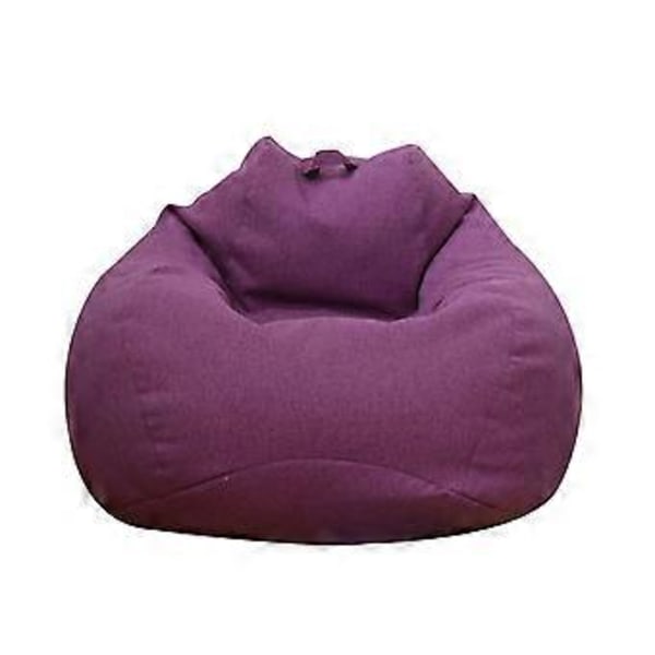 Erittäin suuret säkkituolit sohvanpäällinen sisäkäyttöön, laiska lepotuoli aikuisille ja lapsille (ei täytettä), 100% uusi (violetti)