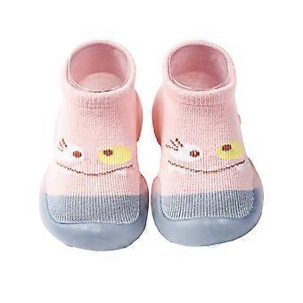 Fianao 1 par Førstegangssko Elastiske Sko Overflate Tilpasset Baby Førstegangssko (22 cm Rosa)