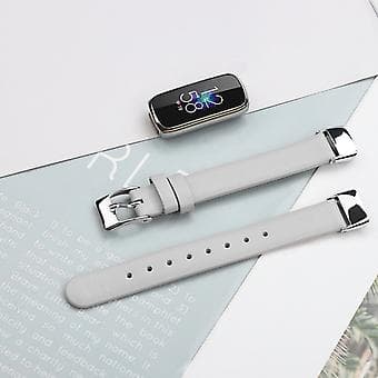 Fitbit Luxe -nahkainen ranneke S (Valkoinen)