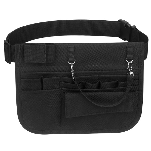 Nurse Waist Bag（No Tools, Black）, Medical Equipment Organizer Pou