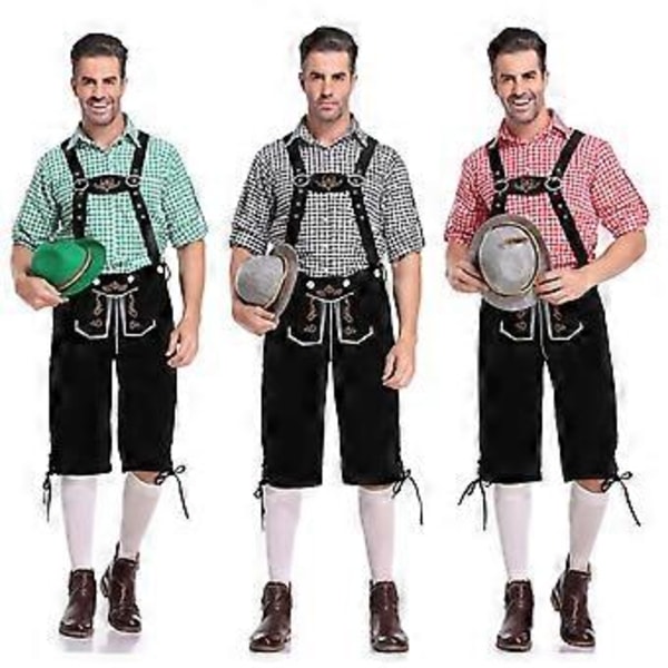 Mr. Oktoberfest Kostume - Voksen Størrelse Large - InCharacter Bayersk Mand Voksen Kostume (L Rød)