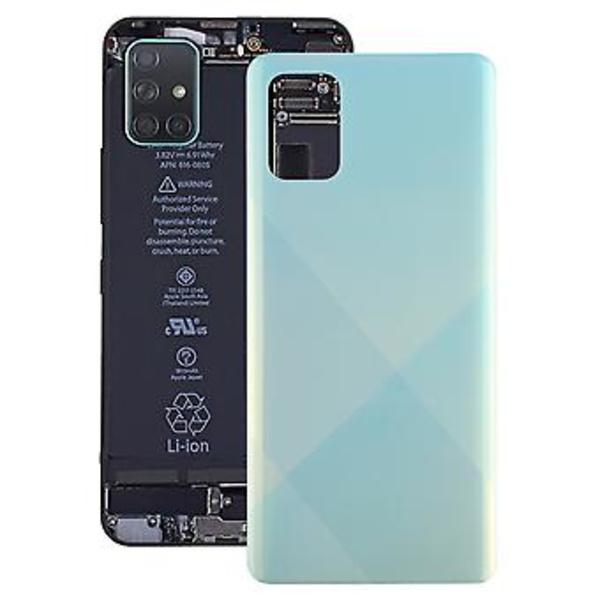 Akun takakannen vaihto Galaxy A71:lle (Sininen)