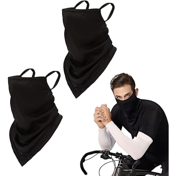 2 stk. Unisex Bandana Ansigtsmaske Halstørklæde Balaclava Halsvarmer