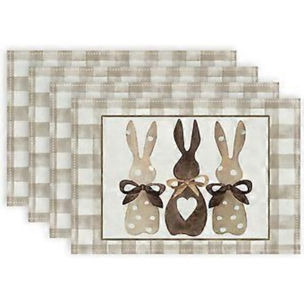 Påskplacemats, säckvävsmaterial, vårlig bondgårdsstil
