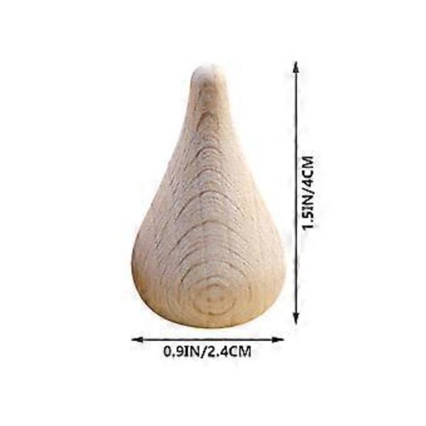 8 st DIY Blank Vattendroppsmodell Ornament Obehandlade Bokmodeller Leksak för Barn