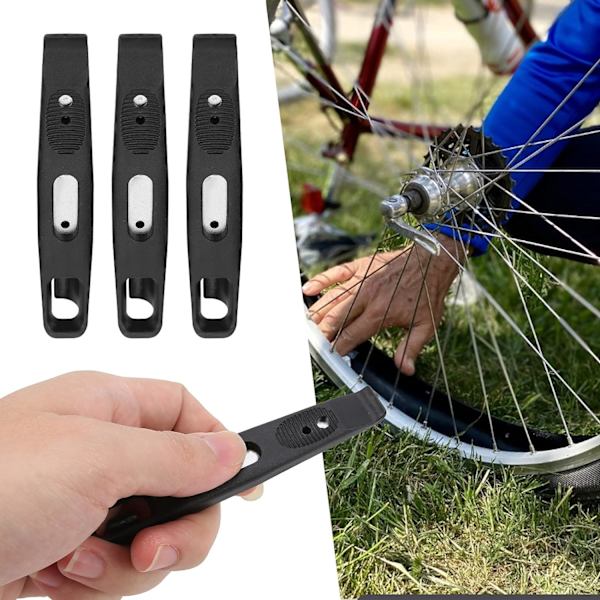 Stålkärna cykel däck spak set, cykel däck spak kit däck spakar cykel däck verktyg stål kärna cykel däck