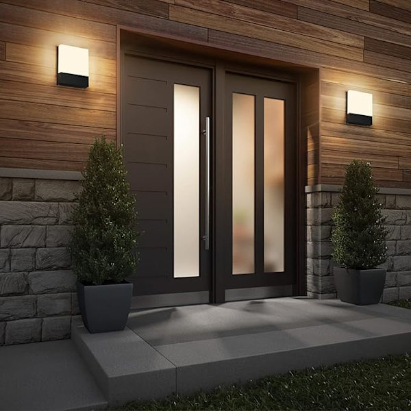 15W LED inomhus/utomhus vägglampa, vattentät IP65 modern aluminium