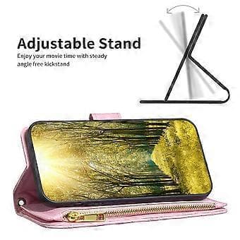 För Samsung Galaxy S24 Ultra Läderfodral Dragkedja Plånbok Telefonfodral (Stil C)
