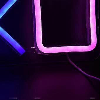 LED Neon Skylt Väggmontering Neonlampa USB-driven för Hem Sovrum Väggdekoration Grön Röd Blå Rosa