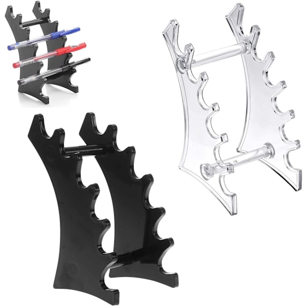 2 stk. Penneholder Display Stativ, Plastik Penneholder Display Sta