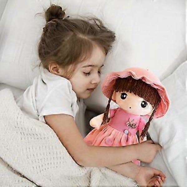 Flätad docka flicka prinsessa plyschleksak mjuk gosedjur hem kudde soffa kuddar barn födelsedagspresent flickor plyschleksak (60CM lila)