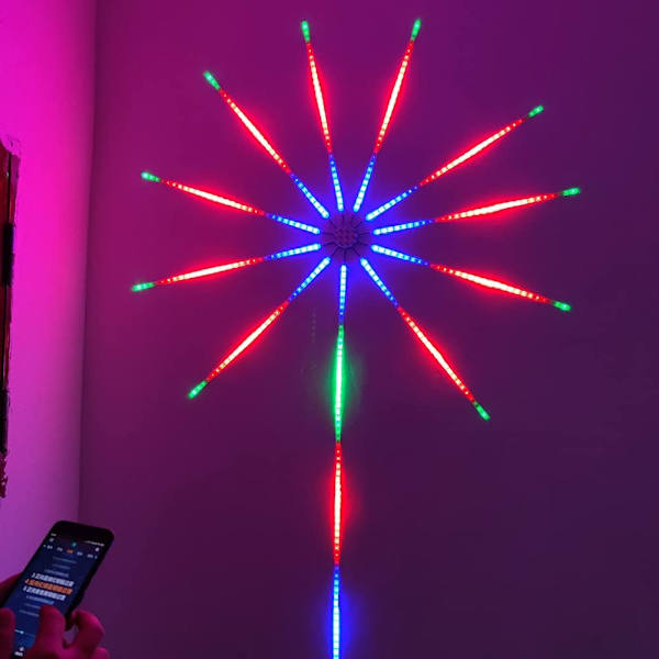 Starburst-lampor med fjärrkontroll, LED-ljusslinga med