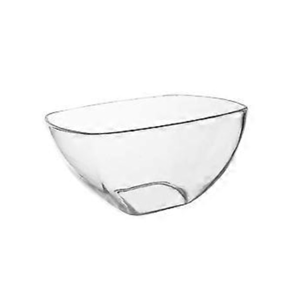 Salatskål Serveringsskål Akryl Transparent Blandeskål Letvægts Serveringsfad Snackskål Slikskål til Begivenheder Bar Bryllup (23,7cmx12cm)