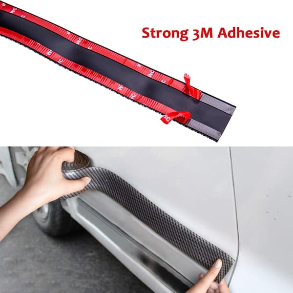Universal Car Edge Protector i kolfiber för bildörrsskydd