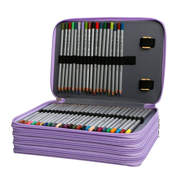 Kunstlæder 200 indsatser Super stor kapacitet Multi-Layer Student