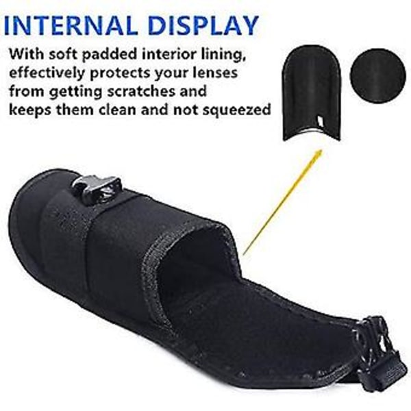 Molle Glasfodral Utomhus Hållbart Taktiskt Fodral Solglasögonfodral Arméstil Ficklampafodral Med Spänne 1