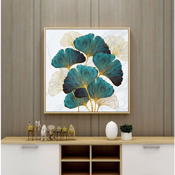 30 x 40 cm, Ginkgo biloba timanttimaalaus Broderie Diamant Pei
