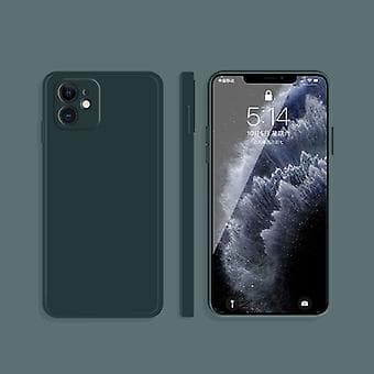 Silicone Telefon Cover til iPhone 13 (Mørkegrøn)