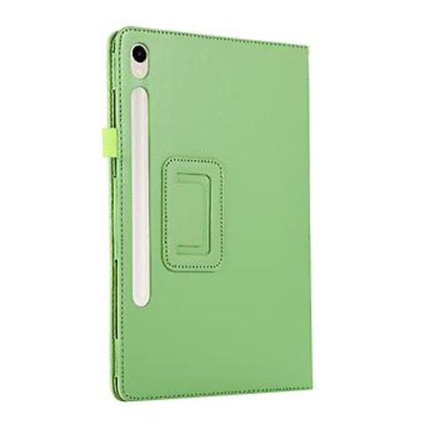 Litchi-tekstuurilla varustettu tabletin suojakotelo Samsung Galaxy Tab S9+:lle (Vihreä)