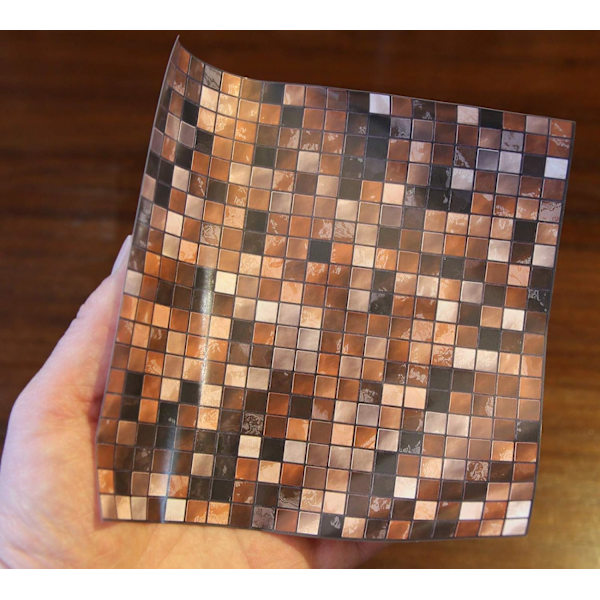 24 stk. Flise-klistermærker til badeværelse og køkken 10 x 10 cm