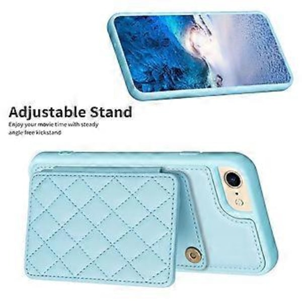 BF25 Til iPhone 6/6s/7/8 PU Læderbelagt TPU Cover Telefonetui med Kortlomme Støttefod (Style G)