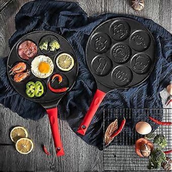 Dyrepandekagepander 7 Unikke Søde Dyreforme Non-Stick Bagepander (Blå)