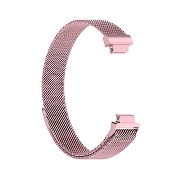 Til Fitbit Inspire 2 Milanese Urrem L (Rosafarvet)
