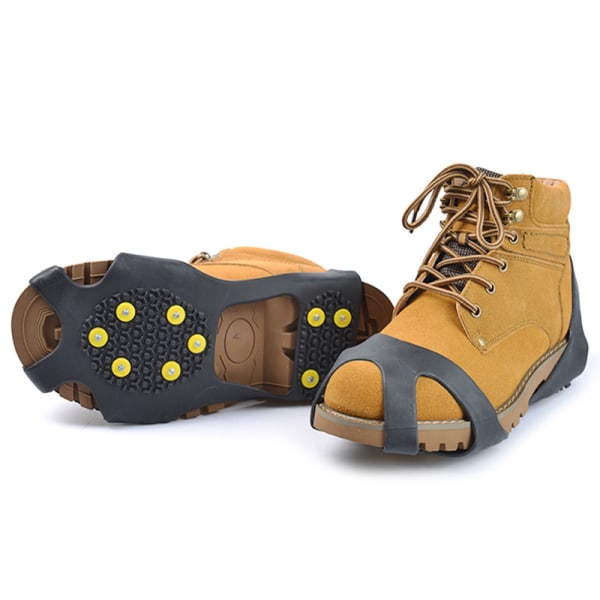 Spikes / Skridsikre med knopper - Sko Greb Sort（XXL)