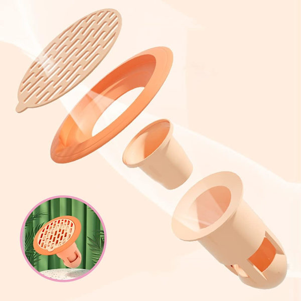 4PCS Duschgolvavlopp, 360° Deodorant Golvavlopp, Anti-Luktande, N