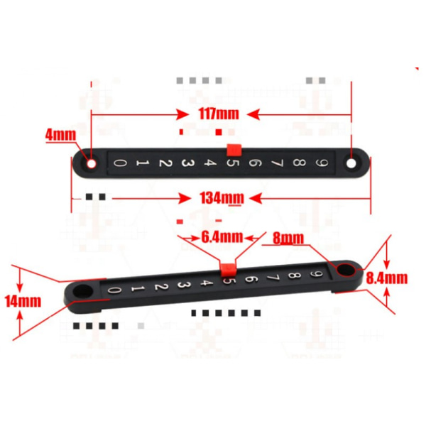 10 stk. Fodboldbord Kant Serie Mini Billard Kant Scorer Pointe