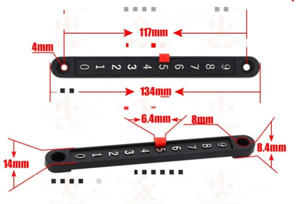 6 stk. Fodboldbord Kant Serie Mini Billard Kant Scorer Pointer