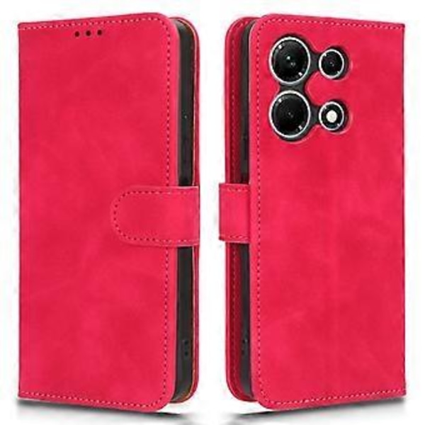 Telefonfodral med plånboksfunktion, stativ och skydd för Infinix Note 30 4G - Skin-Touch PU-läder (Stil B)