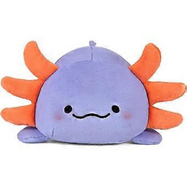 Söt Axolotl Plyschkudde Mjuk Salamander Fylld Djurleksak Kawaii Plushie Dockor Presenter till Barn Lila 7,8 tum