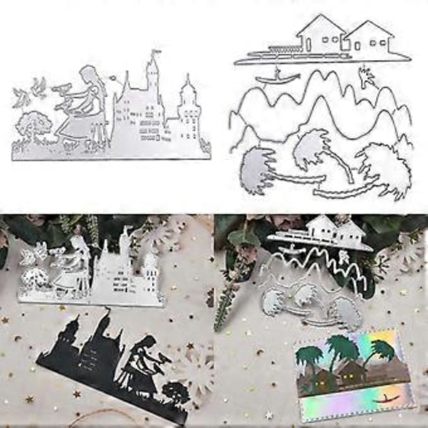 Landlig Pige Metal Die Cuts DIY Skære Skabelon til Scrapbog Album Papir Kort (HQ1073 )
