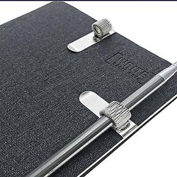Flexibelt pennklämma lämplig för sjuksköterskor, kurirer och lagerarbetare (Enkelt hål, vertikal insättning)