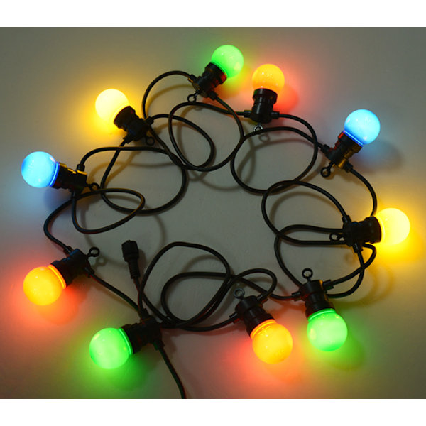 Guinguette-lysstreng 5M Multicolor IP65 - Udendørs Elektrisk Lysstreng