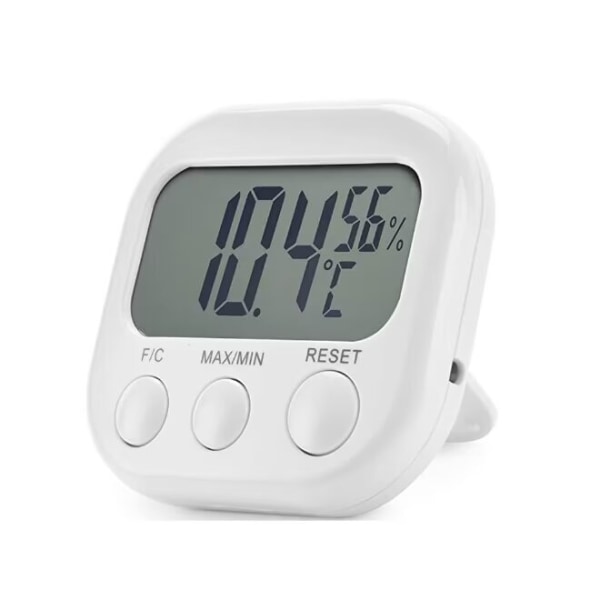 Innendørs termometer hygrometer, digital display termohygrometer