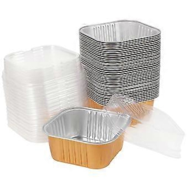 25 stk. Bageforme i aluminiumsfolie, cupcake bageforme, æggetærte bageforme, cupcake forme