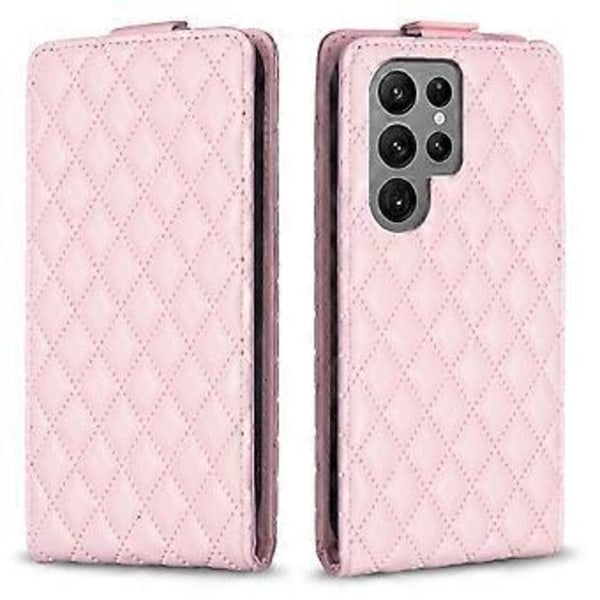 BF30 Etui til Samsung Galaxy S23 Ultra Vertikal Flip Stativ Kort Slots Præget Læder Telefon Cover (Style D)