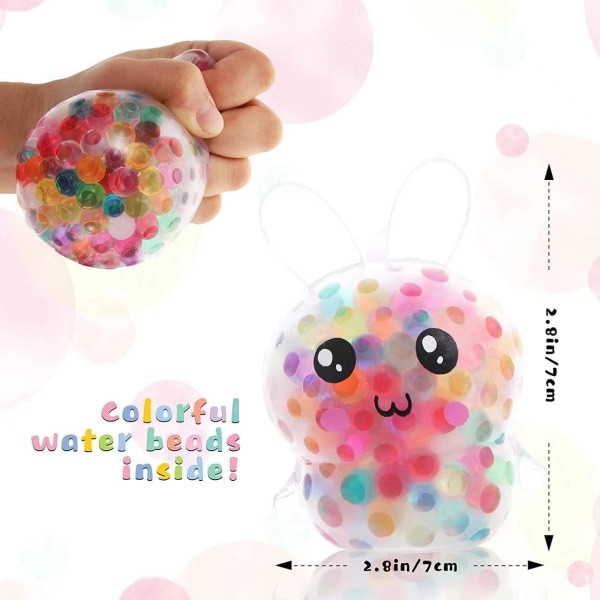 4 stk. Anti-stress bolde, sensoriske bolde, kugle, anti-stress bold