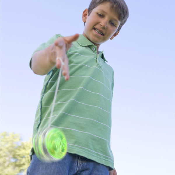 2 st LED Yoyo Leksaker LED Ljus Yoyo Responsiv Kullagring Yoy