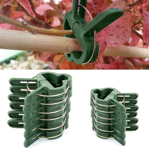 Haveklips til planter, 100 stk. holdbare planteclips, genanvendelige clips