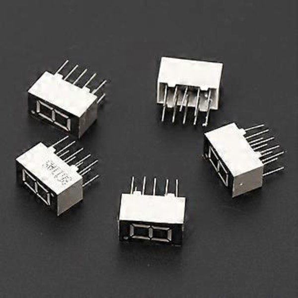 5 stk 0,36\" Fælles Katode 1 Bit 10 Pins 7 Segment Rød LED Display Digitale Rør