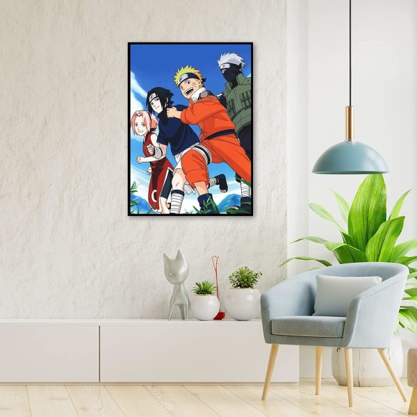 30x40cm Anime 5D Diamond Painting Kits for Kids, DIY Full Rhinest