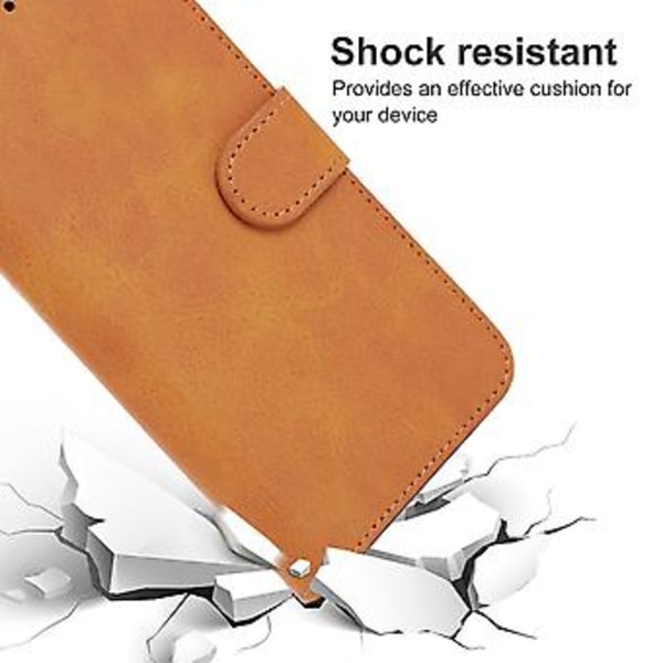 Nahkainen puhelimen kuori ZTE Nubia Red Magic 7S:lle (Ruskea)