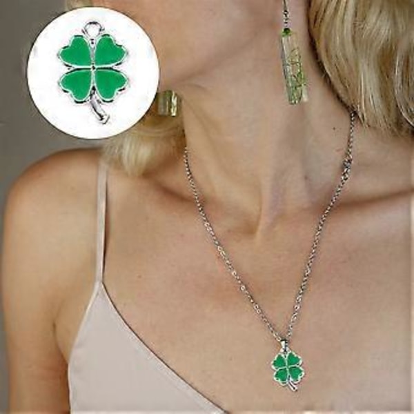 50 stk. Charms Anheng DIY Charms Friske Shamrocks Anheng Smykkematerialer