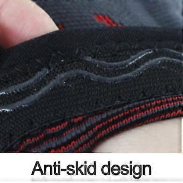 Knäskydd, Knäortos med Patella Gel Pad & Sidostabilisatorer, Knästödbandage (L kod Röd)